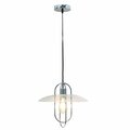 Lighting Business 13.5 x 13.5 x 13 in. 1 Light Modern Metal Pendant Light, Chrome LI1682106